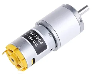 RS PRO Silnik przekładniowy do 78,4 gcm, 6 → 15 V DC / 7,98 W, średnica wału 6 mm, 32 (średnica) mm x 73,9 mm - Filamenty i akcesoria do drukarek 3D - miniaturka - grafika 1