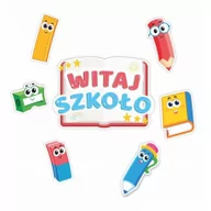 Dekoracje i nakrycia stołu na imprezę - LearnHow Dekoracje okienne dwustronne-Witaj szkoło 01 7 szt. - miniaturka - grafika 1