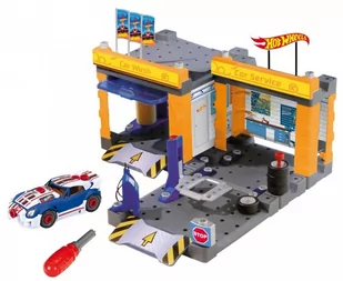Klein Klein Stacja obsługi Hot Wheels z myjnią i samochodem do skręcania - Zabawy w naśladowanie dorosłych - miniaturka - grafika 2