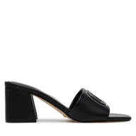 Klapki i japonki damskie - Klapki Guess Gals FLJGAS LEA03 Czarny - miniaturka - grafika 1