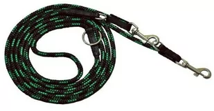 Chaba Smycz Linka regulowana 10mm/115-190cm kolor: czarno-zielony - Smycze dla psów - miniaturka - grafika 1