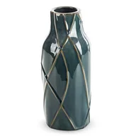 Wazony i flakony - Wazon Ceramiczny Wysoki Teo 13X13X30 Turkusowy - miniaturka - grafika 1