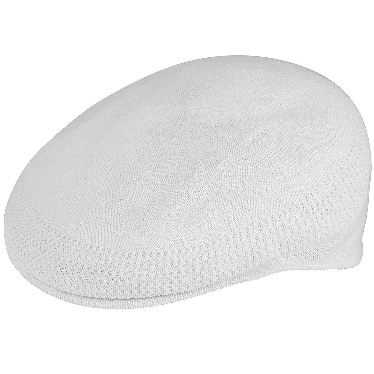 Kangol Kaszkiet 504 Tropic Ventair II - czapka gawroszka z daszkiem na lato wiosna-lato - M (56-57 cm) biały