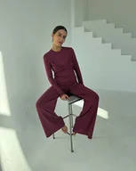 Spodnie sportowe damskie - Spodnie Gentle beetroot - miniaturka - grafika 1