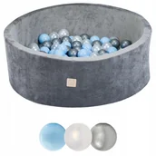 Suche baseny - FunWorld Suchy Basen Jasnoszary 100x50 500 Piłeczek Złote - miniaturka - grafika 1