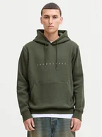 Bluzy męskie - Jack&Jones Bluza Star 12233972 Zielony Relaxed Fit - miniaturka - grafika 1