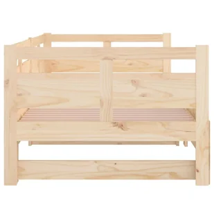 Lumarko Łóżko rozsuwane, lite drewno sosnowe, 2x(80x200) cm - Łóżka - miniaturka - grafika 9