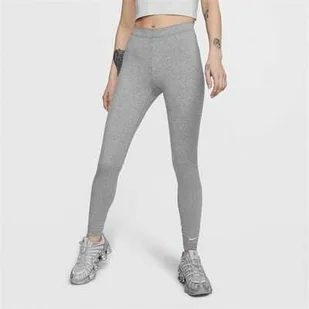 Nike legginsy szare damskie Swoosh, Rozmiar L - Legginsy - miniaturka - grafika 1