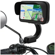 Pozostałe akcesoria do telefonów - UCHWYT MOTOCYKLOWY NA TELEFON WODOODPORNY 6,9 CALA MOTOCYKL QUAD LUSTERKO - miniaturka - grafika 1