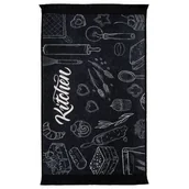 Dywany - Dywan drukowany Dine petra 50 x 80 cm czarny - miniaturka - grafika 1