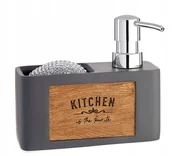 Pozostałe akcesoria kuchenne - KAMIENNY DOZOWNIK NA PŁYN DO NACZYŃ + zmywak AR - miniaturka - grafika 1