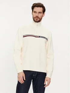 Tommy Hilfiger Sweter Global Stripe MW0MW33508 Beżowy Regular Fit - Swetry męskie - miniaturka - grafika 1