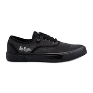 Trampki męskie - Trampki Męskie Lee Cooper LCW-24-02-2150 Czarne - miniaturka - grafika 1