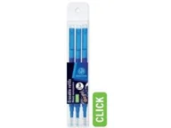 Wkłady do długopisów - wkłady wymazywalne click niebieskie 0,5 mm astrapen oops  pet box 3szt. - miniaturka - grafika 1
