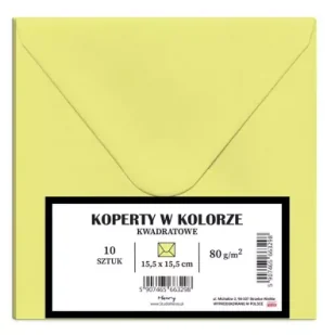 Koperty KW blady żółty 10szt - Koperty - miniaturka - grafika 1