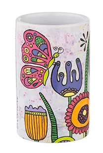 Ceramiczny kubek na szczoteczki w kolorowe wzory, WENKO - Kubki na szczoteczki do zębów - miniaturka - grafika 1