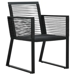 7-częściowy zestaw mebli ogrodowych, czarny, rattan PVC - Meble ogrodowe - miniaturka - grafika 6