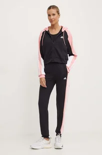 adidas dres Boldblock damski kolor czarny IX1110 - Dresy damskie - miniaturka - grafika 1