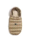 Akcesoria do wózków - La Millou Śpiworek do wózka Aspen Winterproof Stroller Bag Uni ( Flower Styles - Sand ) - miniaturka - grafika 1