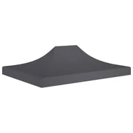 Pawilony ogrodowe - VidaXL Dach do namiotu imprezowego, 4 x 3 m, antracytowy, 270 g/m - miniaturka - grafika 1