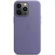 Etui i futerały do telefonów - Apple Skórzane etui iPhone 13 Pro glicynia - miniaturka - grafika 1