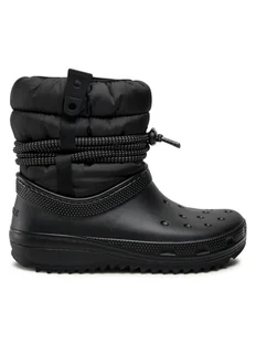 Crocs Śniegowce Classic Neo Puff Luxe Boot W 207312 Czarny - Śniegowce damskie - miniaturka - grafika 1