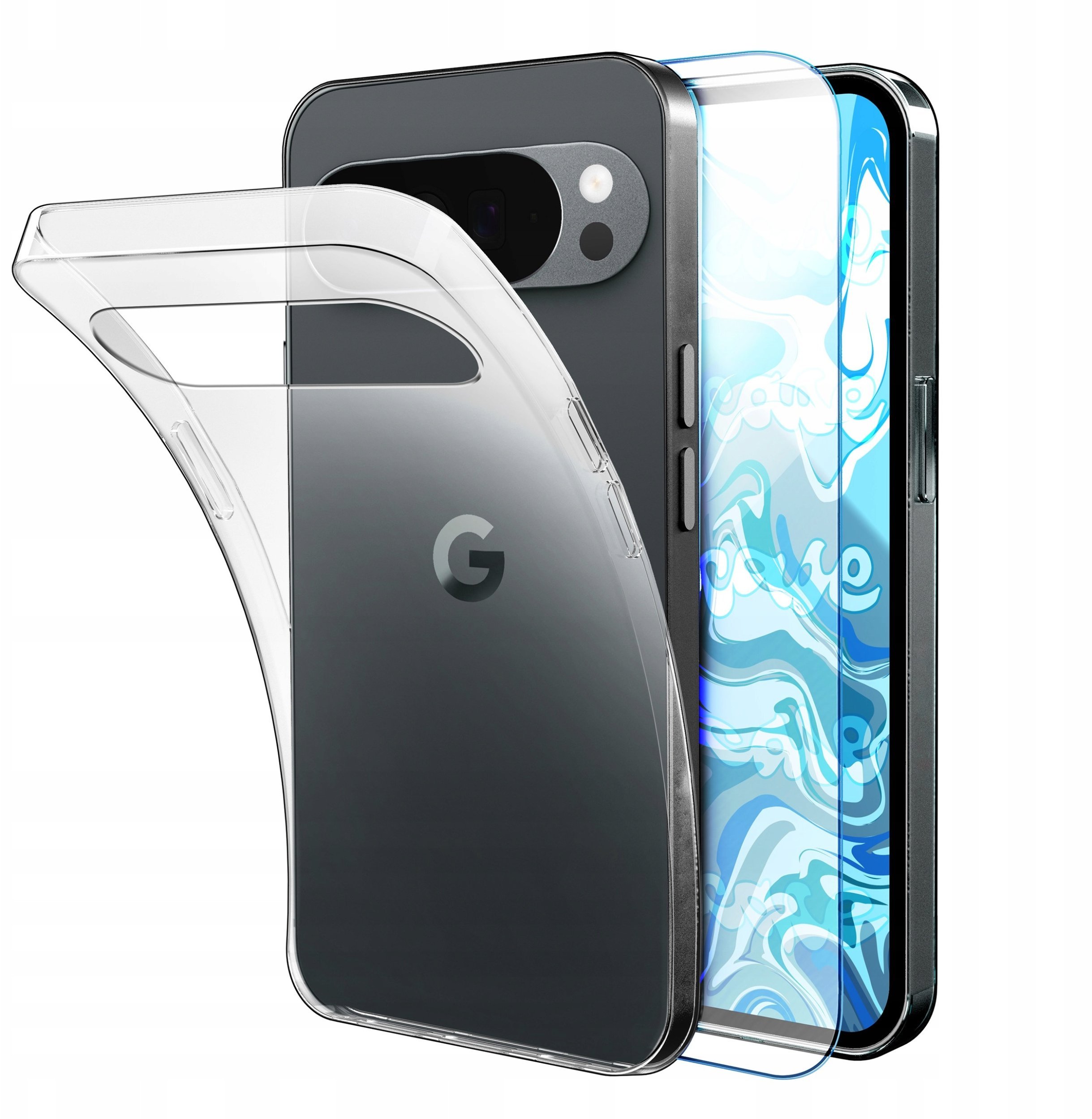 Etui Do Google Pixel 10 / 10 Pro Przezroczyste, Silikonowe, Case Szkło