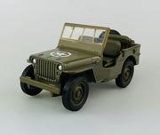 Samochody i pojazdy dla dzieci - Welly 1941 Jeep Willys Mb Wojskowy 1:34 Samochód Nowy Metalowy Model - miniaturka - grafika 1