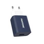 Ładowarki do telefonów - PANTONE Ładowarka sieciowa 2A 1x USB PT-AC1USB Navy 2380C - miniaturka - grafika 1