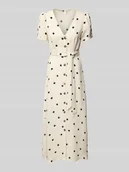 Sukienki - Taliowana sukienka casualowa z wzorem na całej powierzchni model 'JOAN' - miniaturka - grafika 1