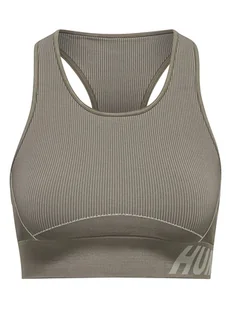 Hummel Top sportowy "TE Christel Seamless" w kolorze oliwkowym - Koszulki sportowe damskie - miniaturka - grafika 1