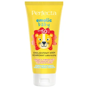 Perfecta Emolic Baby Emolientowy krem ochronny ca��oroczny SPF 50 - Kremy dla dzieci - miniaturka - grafika 1