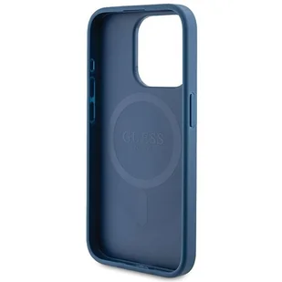 Etui Guess GUHMP14XG4GFRB Apple iPhone 14 Pro Max hardcase 4G Collection Leather Metal Logo MagSafe niebieskie/blue - Etui i futerały do telefonów - miniaturka - grafika 8