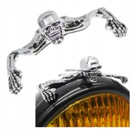 Akcesoria motoryzacyjne - NAKLEJKA SZKIELET DEKORACYJNY metalowy na lampę / błotnik motocykla - miniaturka - grafika 1