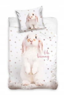 POŚCIEL bawełniana KRÓLIK 160x200 cm - Pościel dla dzieci - miniaturka - grafika 1