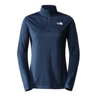Bluzy sportowe damskie - Bluza The North Face Flex 1/4 Zip Long-Sleeve 0A7ZB6HKW1 - granatowa - miniaturka - grafika 1