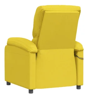 Lumarko Podnoszony fotel masujący, jasnożółty, obity tkaniną  - Fotele - miniaturka - grafika 7