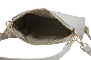 Mała torebka wizytowa skórzana - Beżowa jasna - Torebki damskie - miniaturka - grafika 7