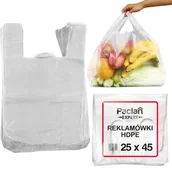 Folia, papier śniadaniowy, serwetki - Reklamówki jednorazowe foliowe zrywki woreczki 100 - miniaturka - grafika 1