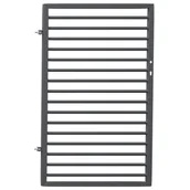 Akcesoria do ogrodzeń - Furtka Leon ocynk antracyt struktura 90 x 150 cm lewa Polbram - miniaturka - grafika 1