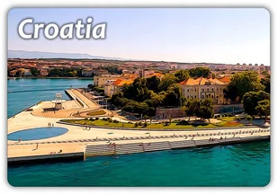 CHORWACJA - Zadar - Panorama - Magnes na lodówkę - Magnesy - miniaturka - grafika 1
