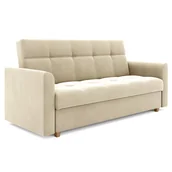 Sofy i kanapy - Beżowa wersalka rozkładana F4-F78 - miniaturka - grafika 1