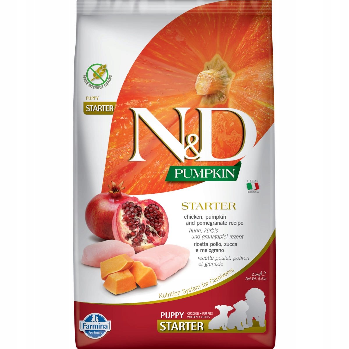 Farmina ND Pumpkin Chicken Puppy Starter 2,5 kg