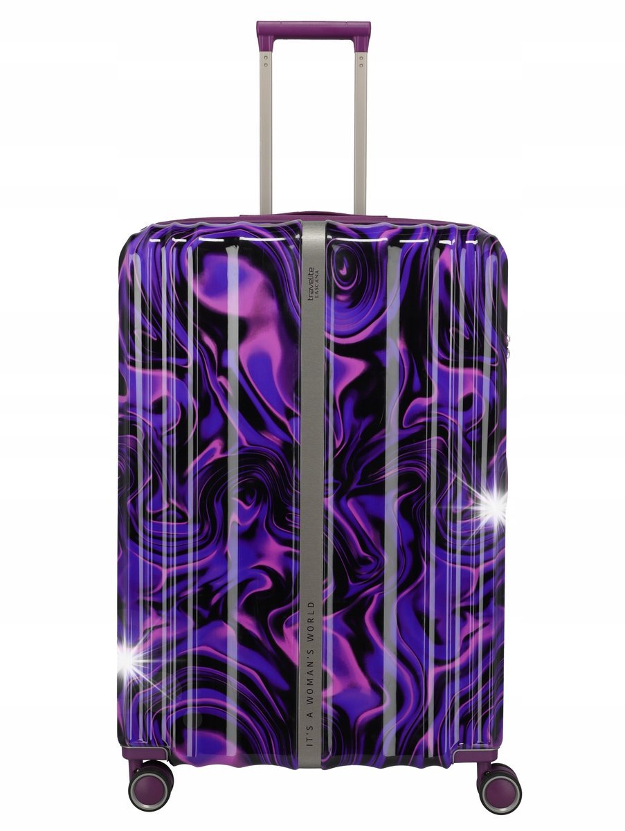 Walizka duża Travelite Lascana 76 cm Purple Swirl