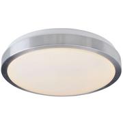 Lampy sufitowe - Nave LAMPA sufitowa LONDON 1211659 okrągła OPRAWA minimalistyczna LED 18W plafon srebrny 1211659 - miniaturka - grafika 1