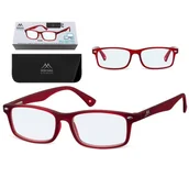 Okulary korekcyjne, oprawki, szkła - Okulary z filtrem do Komputera i Czytania z Antyrefleksem moc: +2.00 Montana BLFBOX83B - miniaturka - grafika 1