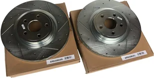 Przednie klocki Z26 + WIERCONE nacinane tarcze hamulcowe POWERSTOP Dodge Durango SRT 6,4 V8 - Tarcze hamulcowe - miniaturka - grafika 14