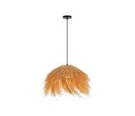 Lampy sufitowe - Immax 08272L - Żyrandol na lince NATURALEZA 1xE27/40W/230V śr. 55 cm rattan - miniaturka - grafika 1