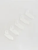 Skarpetki dla dzieci - Reserved - Skarpetki z haftem 5 pack - złamana biel - miniaturka - grafika 1