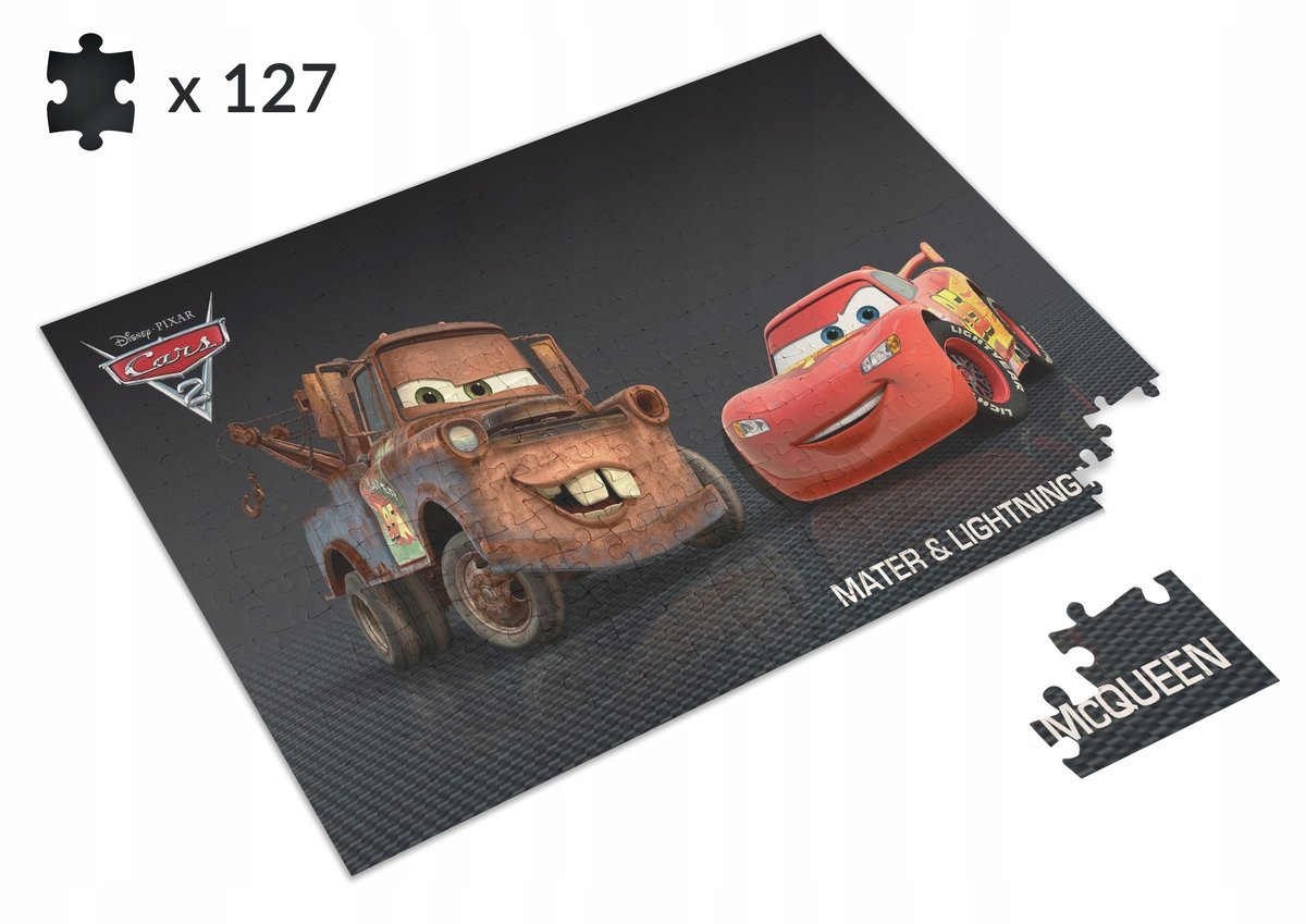 Puzzle Auta Bajka Zygzak McQueen + IMIĘ Dziecka